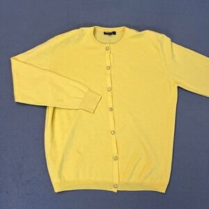 Burberry London Womens 38 Cardigan Merino Wool Button Front Sweater Scotland Sm